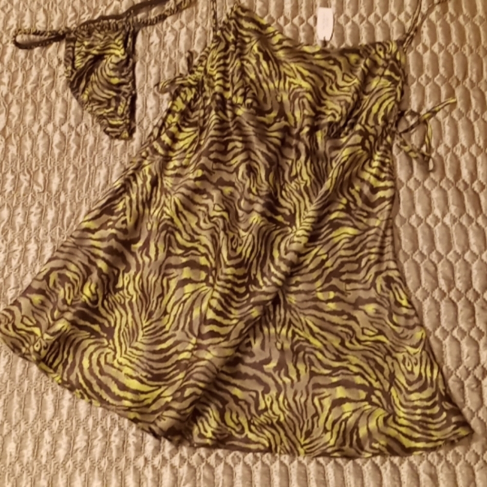 NWT Victoria's Secret Satin Babydoll with G string